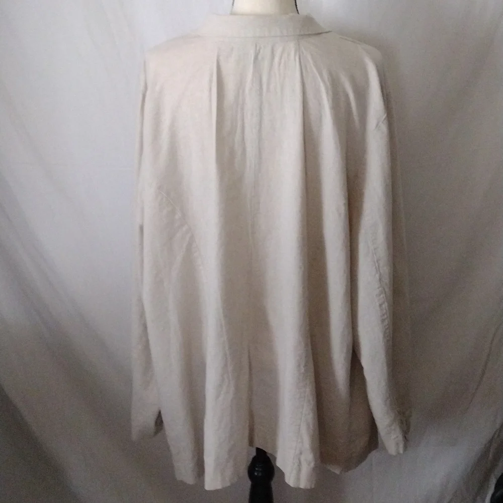 AVENUE WOMEN OVERSIZED DOUBLE BREASTED BLAZER LINEN BLEND - Picture 5 of 11